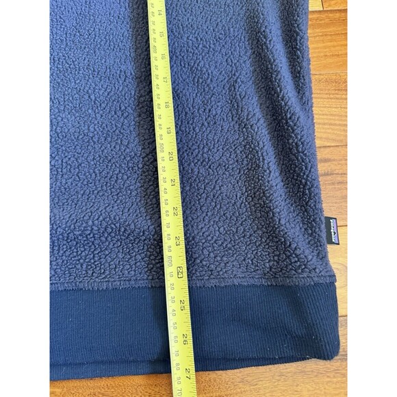 Vtg Patagonia Men's Fleece Pullover Sweatshirt Navy Blue Gorpcore Hiking Camping - Picture 9 of 10